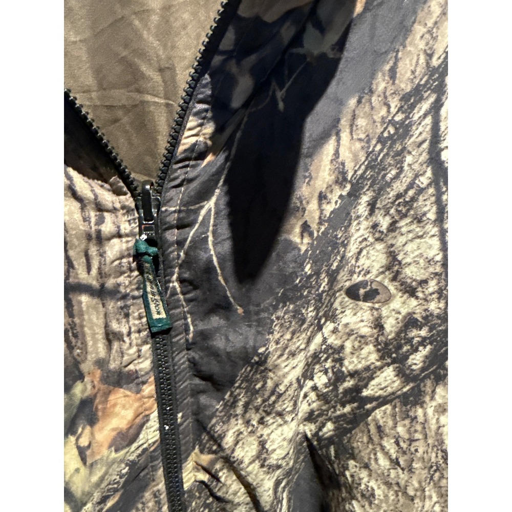 Vintage Walls Reversible Camo Bomber Jacket Realtree Olive Drab Mens XL 27x27 - Picture 2 of 3